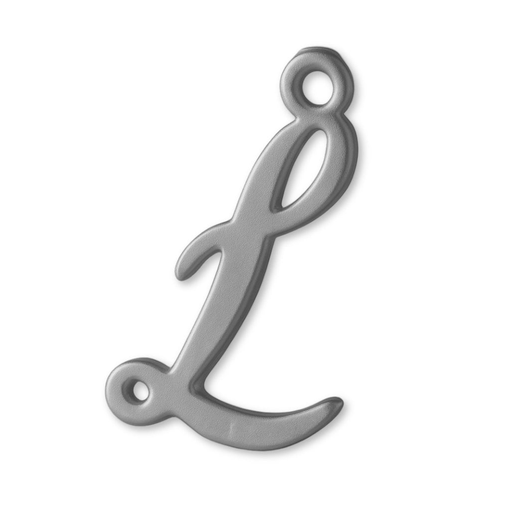 950 Platinum - Cursive Letter Charm