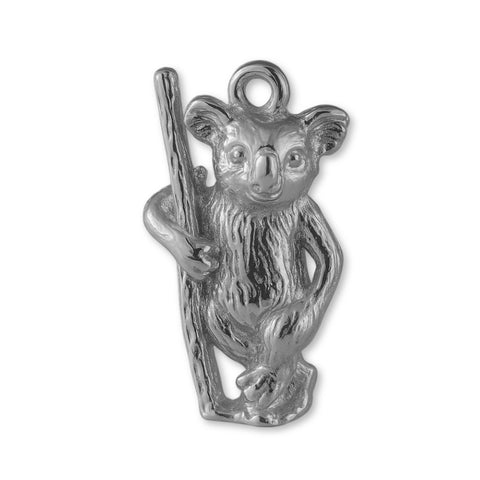 950 Platinum - Standing Koala Charm