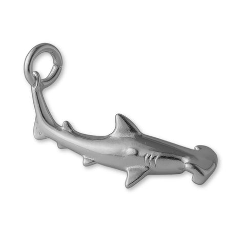 950 Platinum - Hammerhead Shark Charm