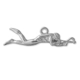 950 Platinum - Spear Fishing Diver Charm
