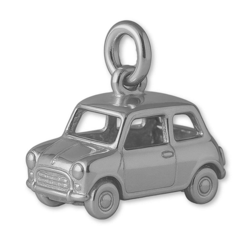 950 Platinum - Retro Mini Car Charm