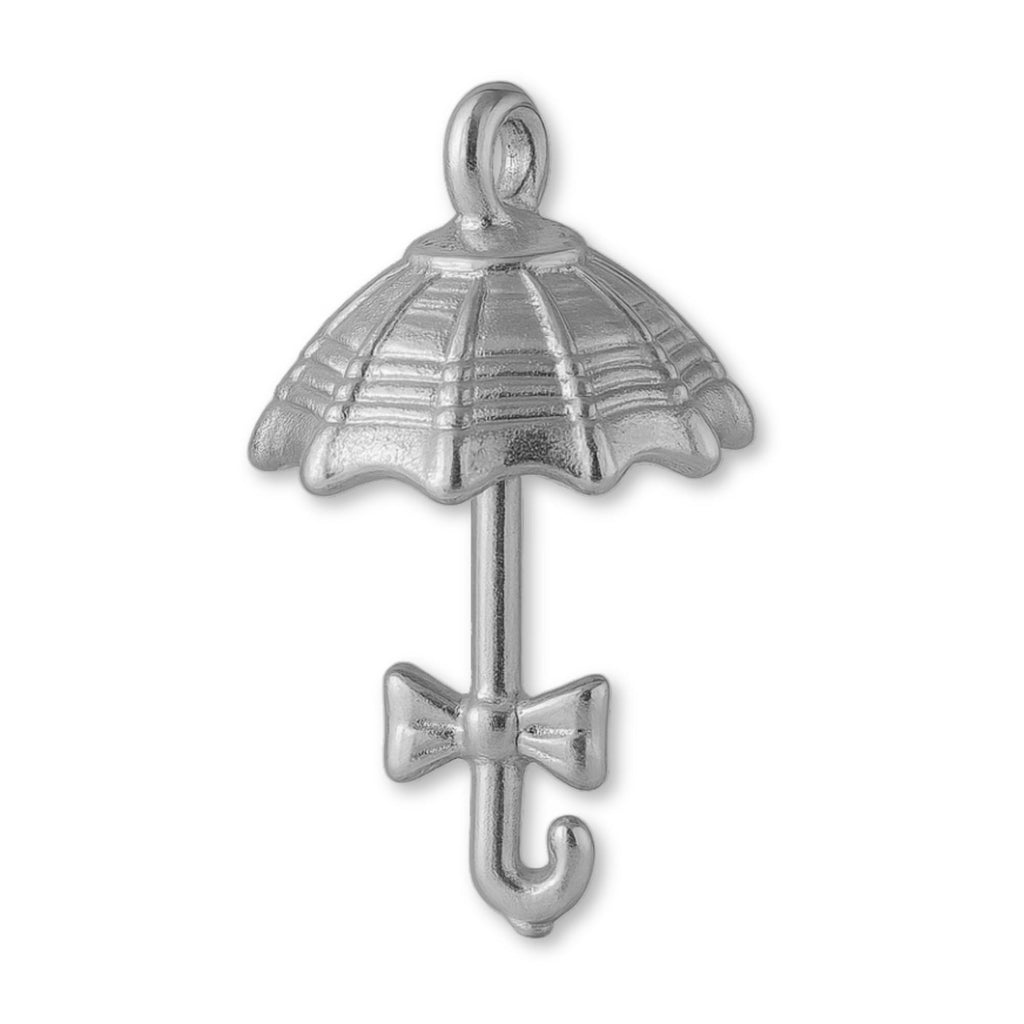950 Platinum - Frilled Parasol Charm