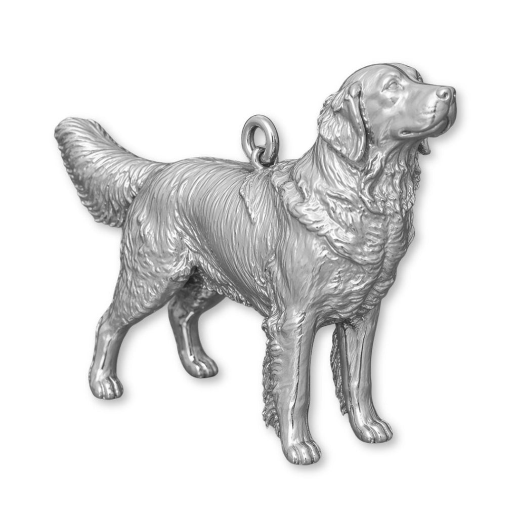 950 Platinum - Golden Retriever Dog Charm