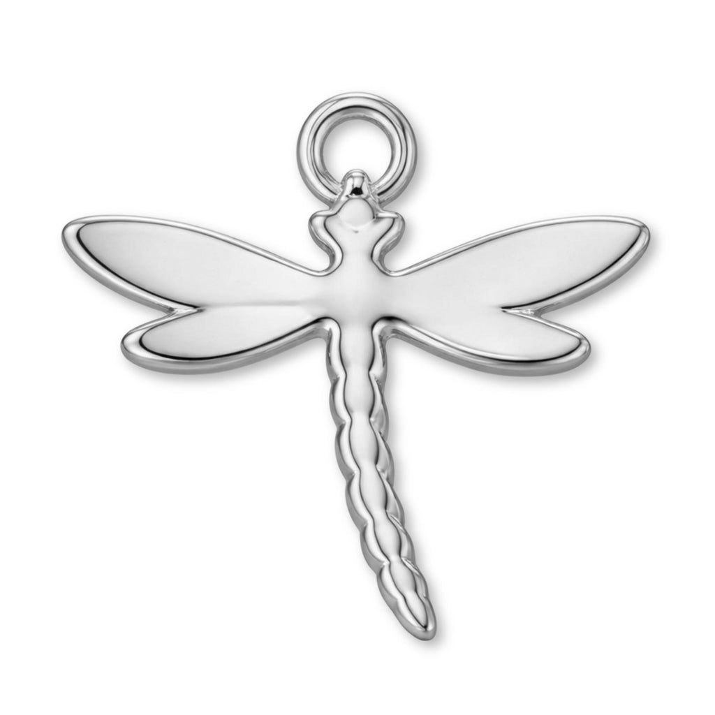 950 Platinum - Dragonfly Silhouette Charm
