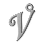 950 Platinum - Cursive Letter Charm