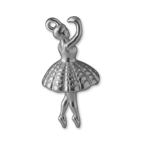 950 Platinum - Vintage Ballerina Charm