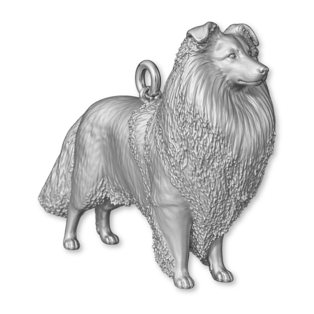 950 Platinum - Shetland Sheepdog Charm