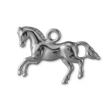 950 Platinum - Leaping Horse Charm