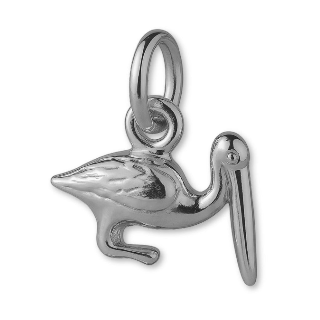 950 Platinum - Beach Pelican Charm