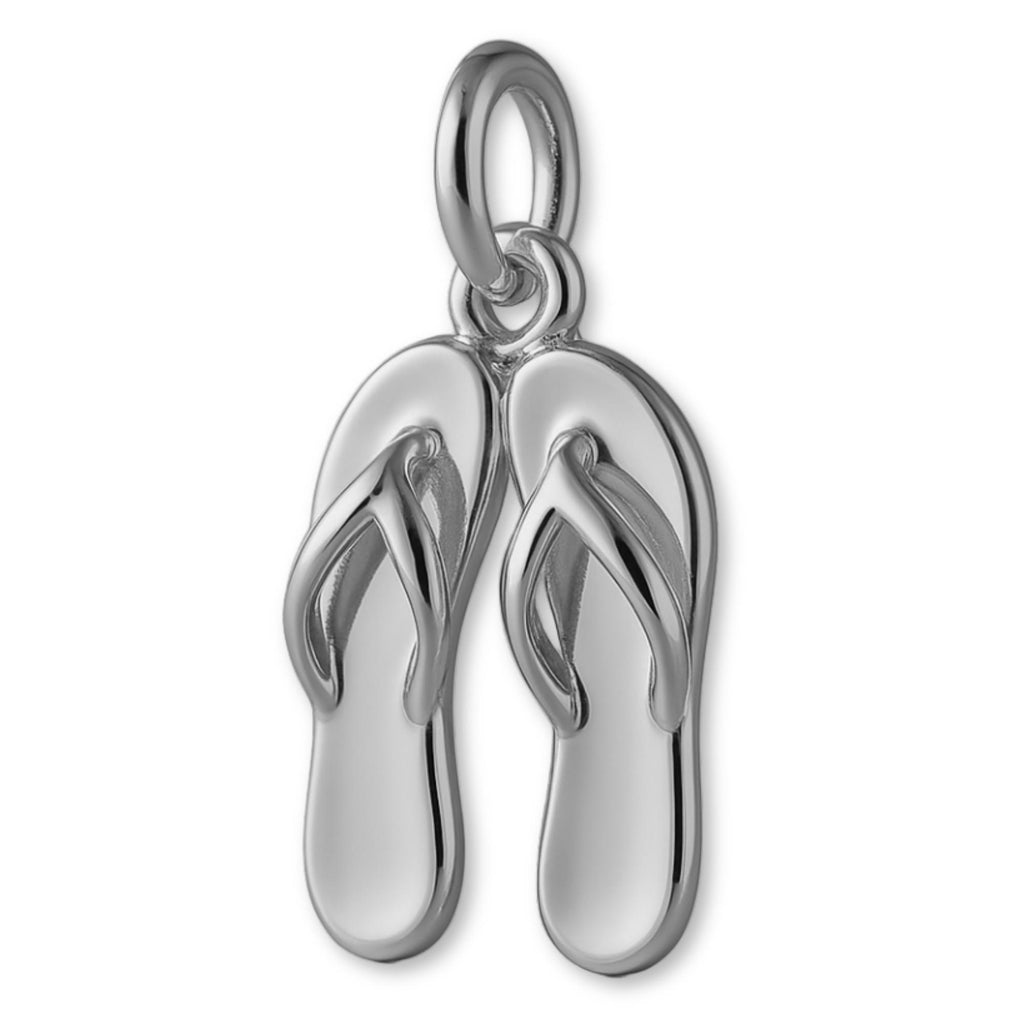 950 Platinum - Flip Flop Thong Pair Charm