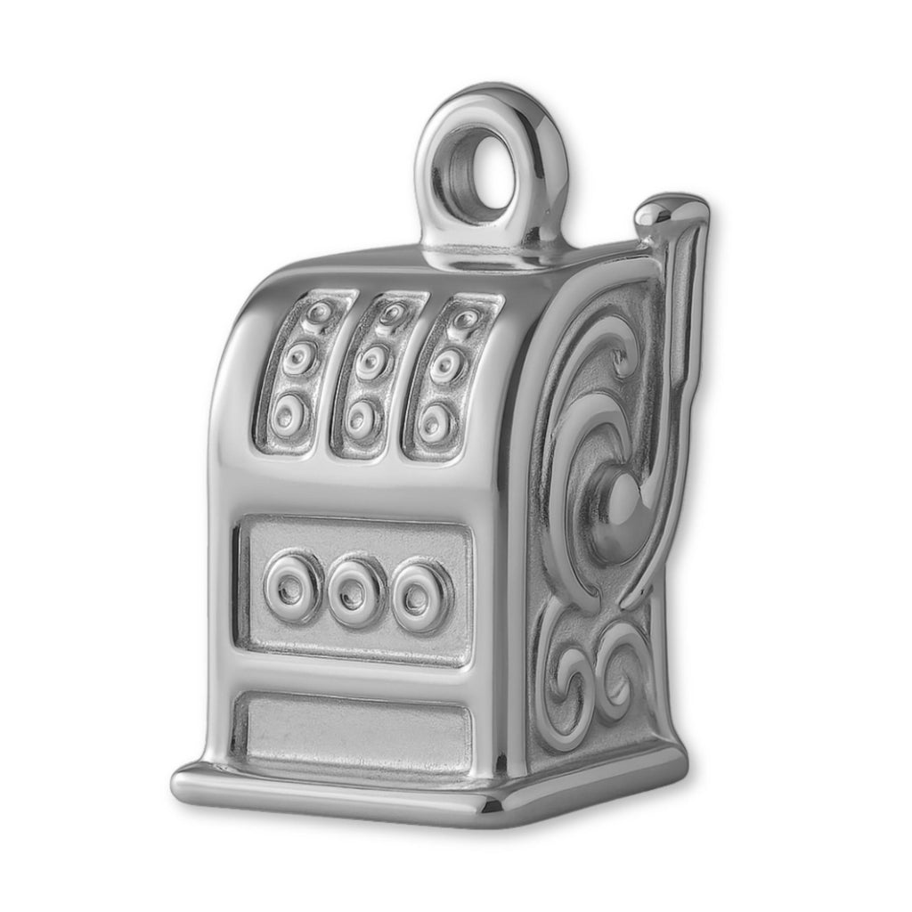 950 Platinum - Vintage Slot Machine Charm