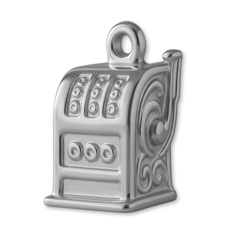 950 Platinum - Vintage Slot Machine Charm