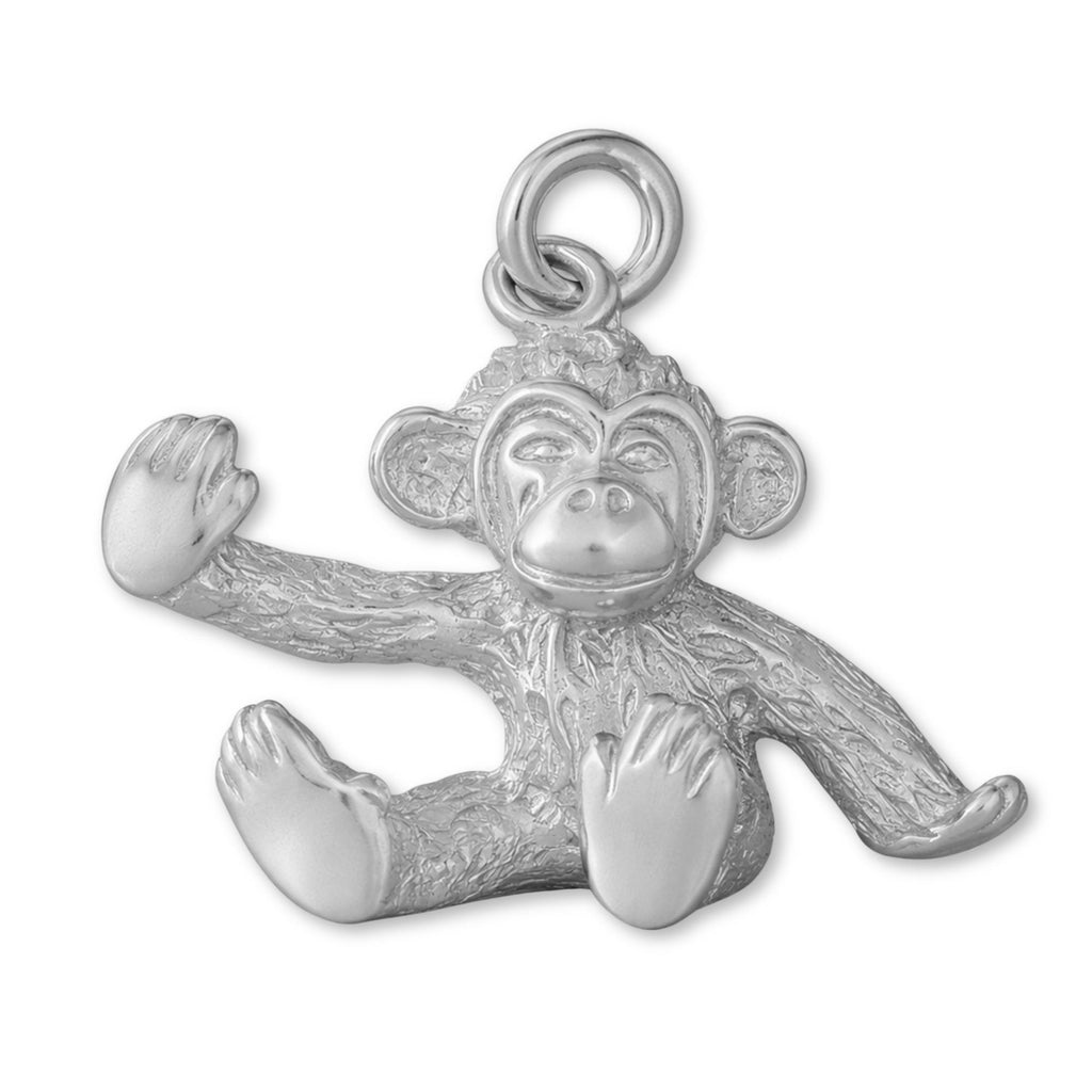 950 Platinum - Baby Monkey Charm