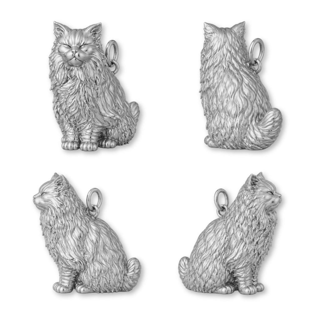 950 Platinum - Custom Cat Charm