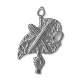 950 Platinum - Peace Sigil Charm