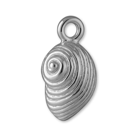 950 Platinum - Nautilus Shell Charm