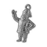 950 Platinum - Waving Santa Claus Charm