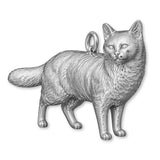 950 Platinum - Turkish Van Cat Charm