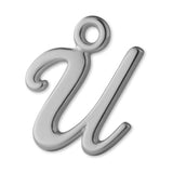 950 Platinum - Cursive Letter Charm