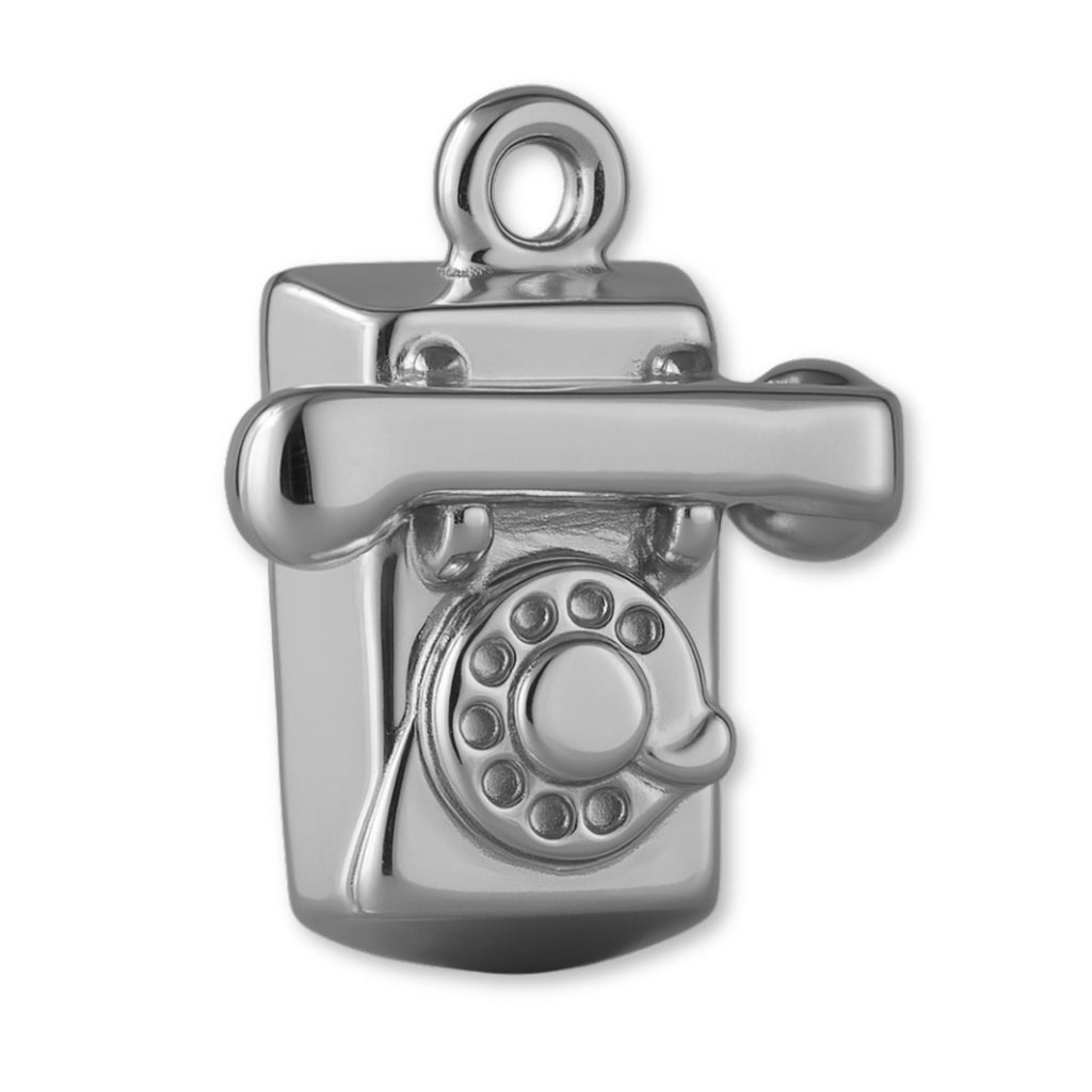 950 Platinum - Rotary Telephone Charm