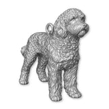 950 Platinum - Labradoodle Dog Charm