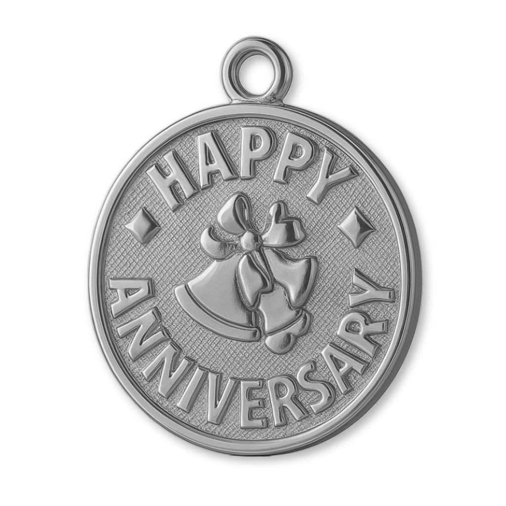 950 Platinum - Happy Anniversary Amulet Charm