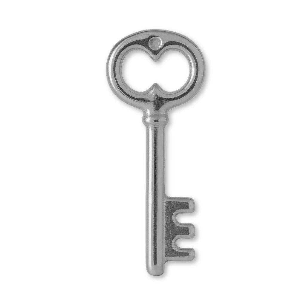 950 Platinum - Vintage Castle Key Charm