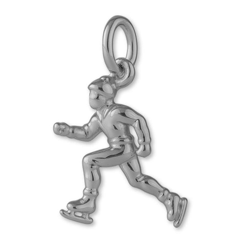 950 Platinum - Ice Skater Charm