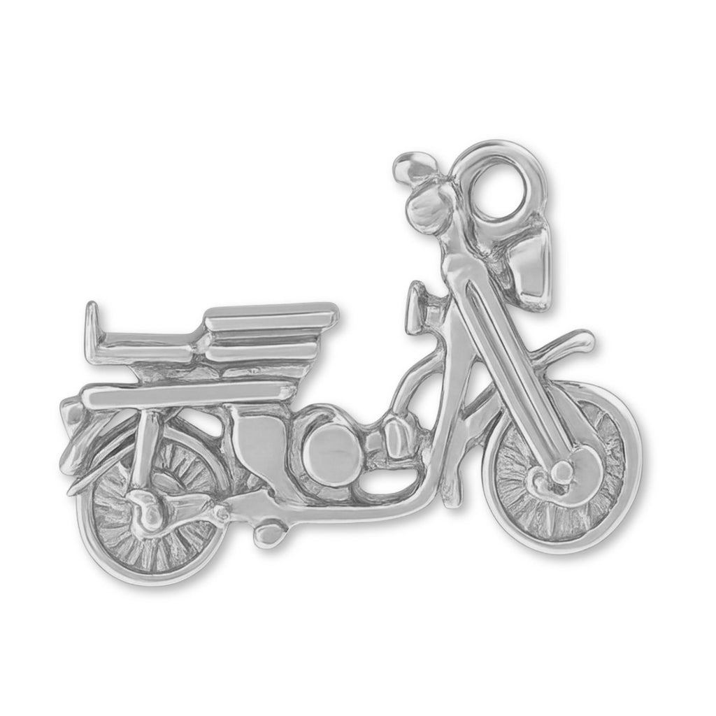 950 Platinum - Postie Motorbike Charm