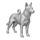 950 Platinum - Belgian Malinois Dog Charm