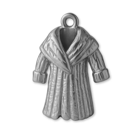 950 Platinum - Puffy Winter Coat Charm