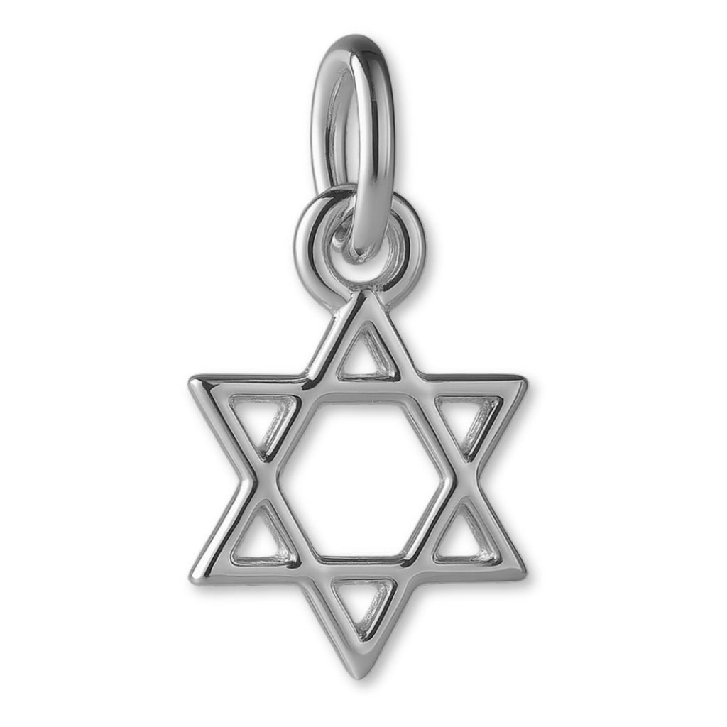 950 Platinum - Mini Star of David Charm