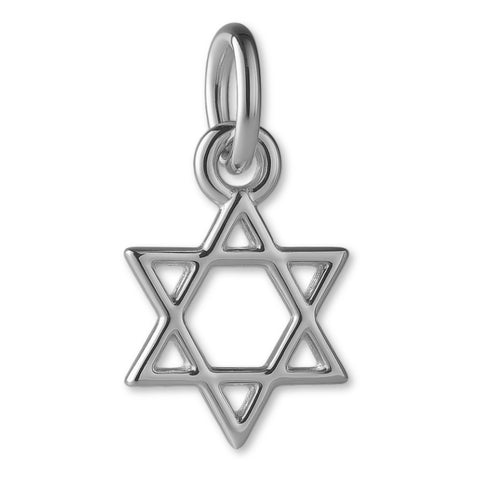 950 Platinum - Mini Star of David Charm