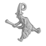 950 Platinum - Flying Witch Charm