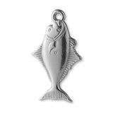 950 Platinum - Flounder Fish Charm