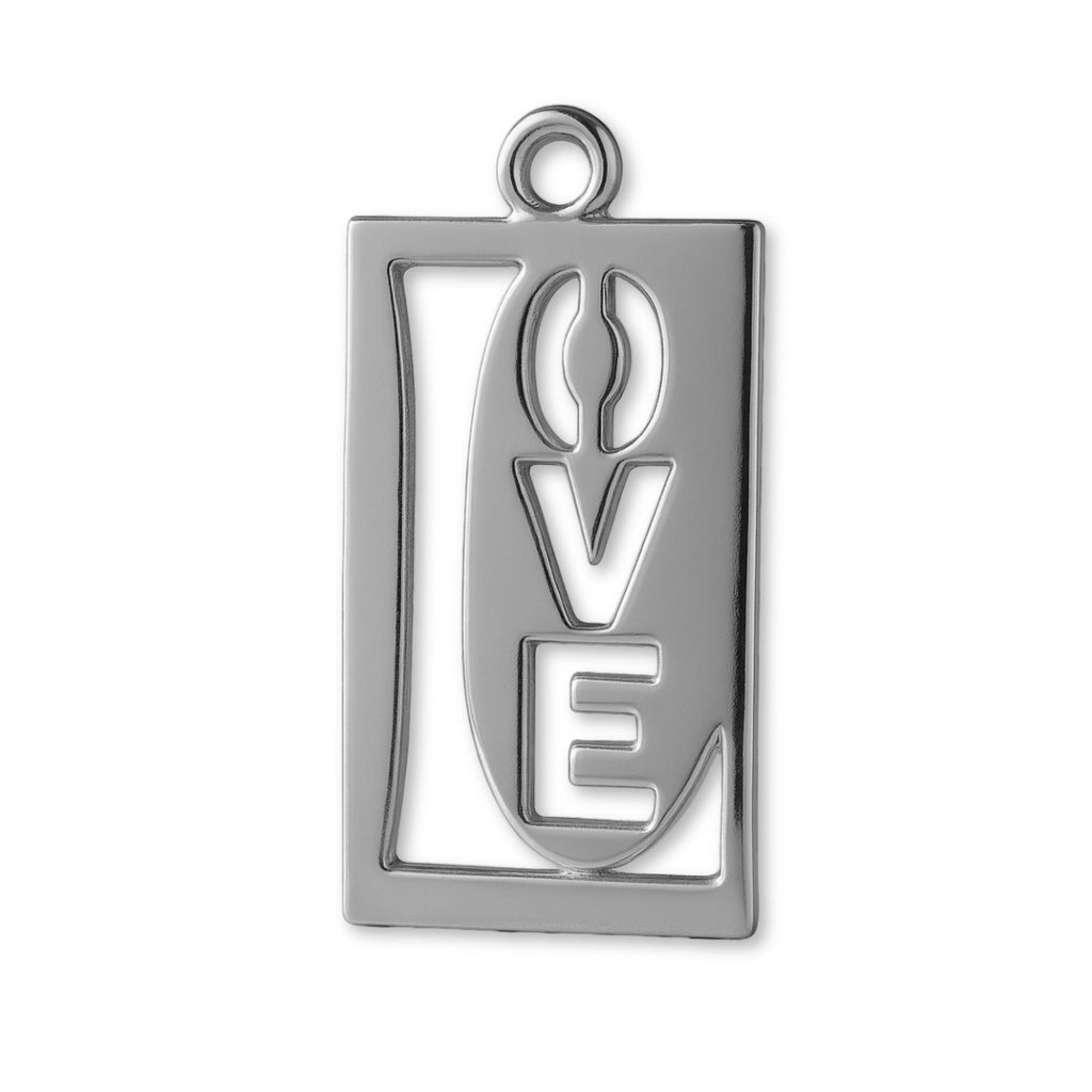 950 Platinum - Inverted Love Charm