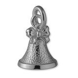 950 Platinum - Christmas Bow Bell Charm