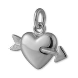 950 Platinum - Cupid’s Heart Charm