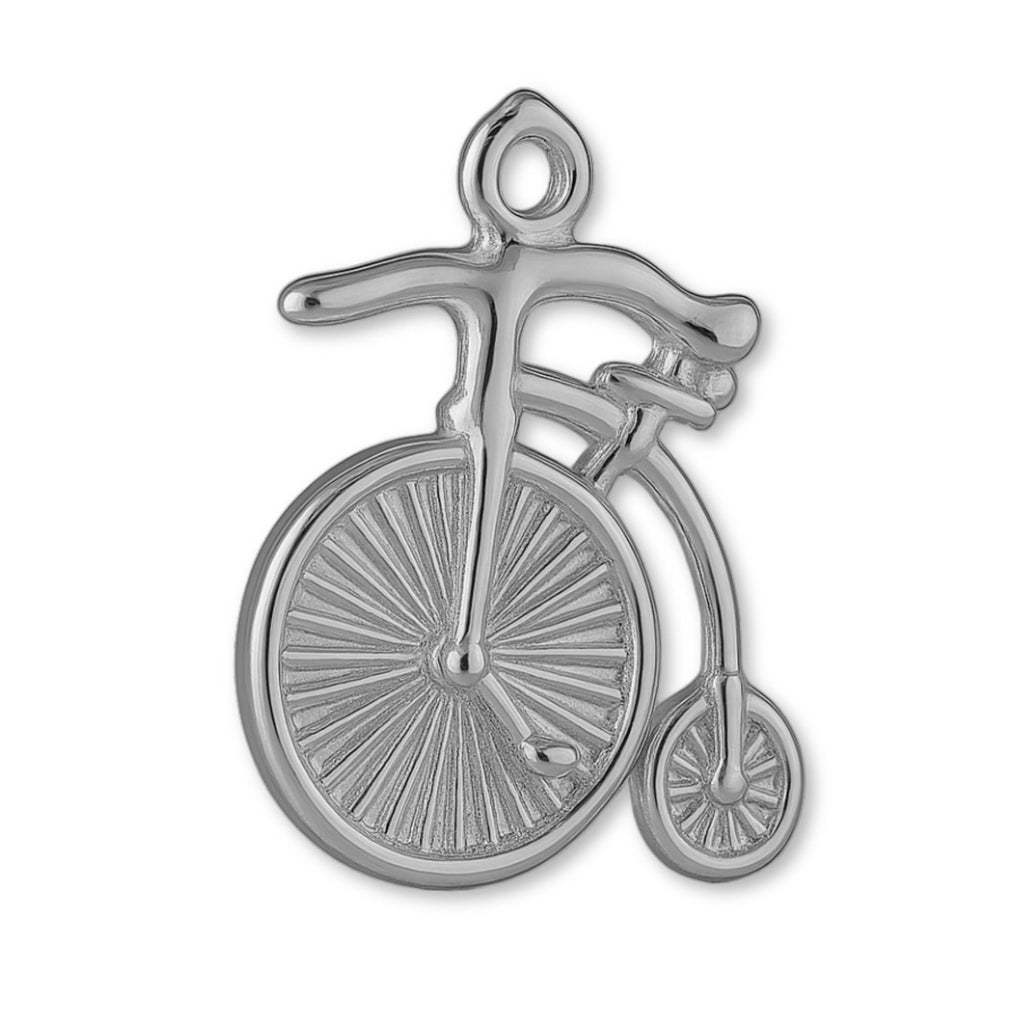950 Platinum - Penny Farthing Charm