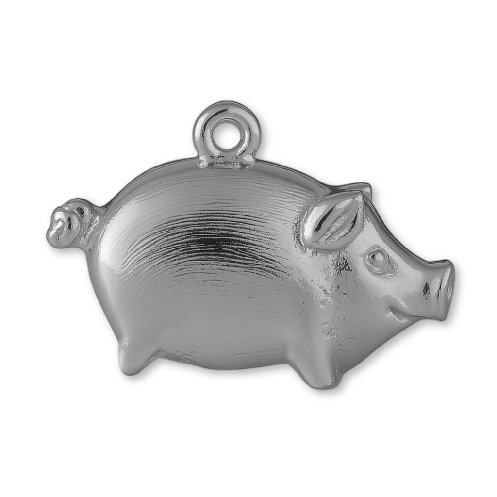 950 Platinum - Baby Piglet Charm