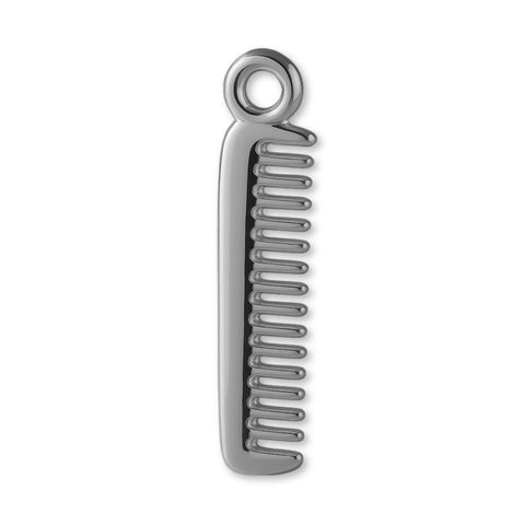 950 Platinum - Barbers Comb Charm
