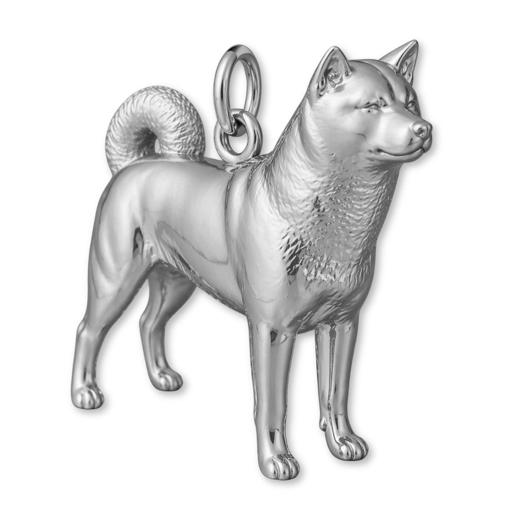 950 Platinum - Akita Dog Charm