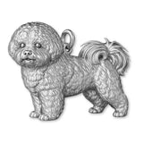 950 Platinum - Bichon Frise Dog Charm