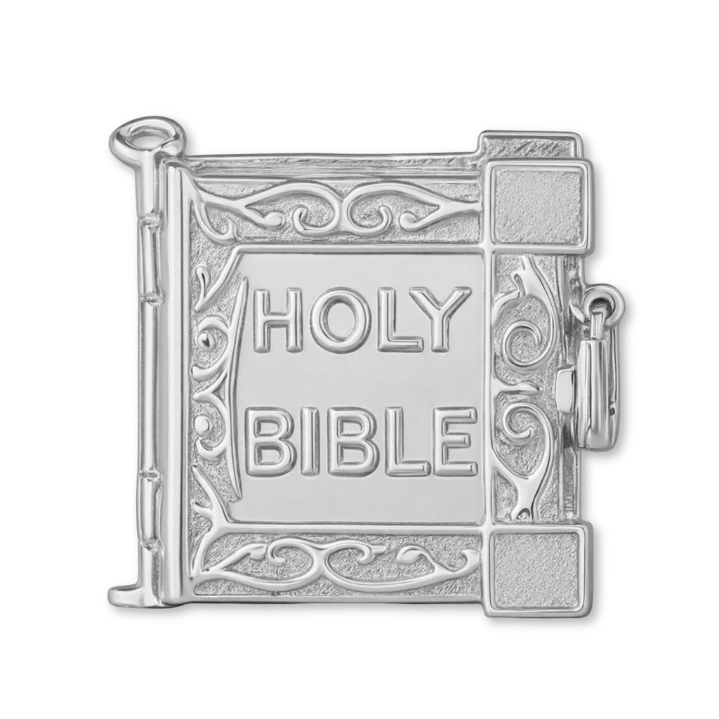 950 Platinum - Holy Bible Charm