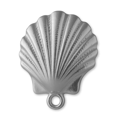 950 Platinum - Scallop Seashell Charm