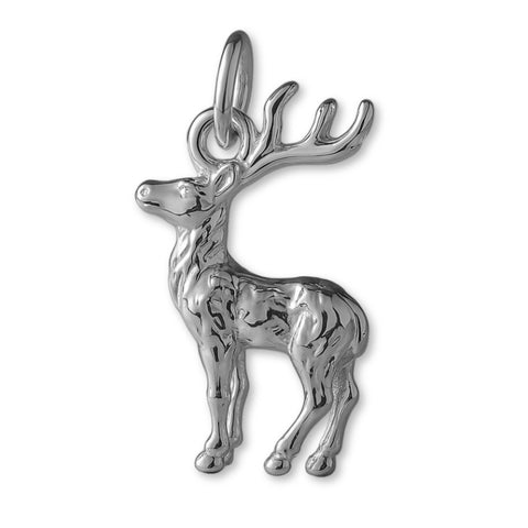 950 Platinum - Forest Stag Charm