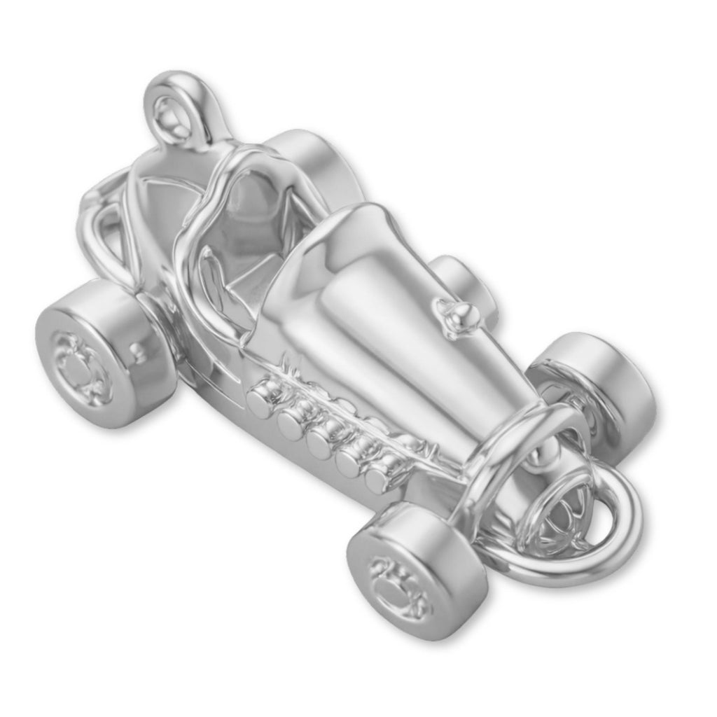 950 Platinum - Hot Rod Racer Charm