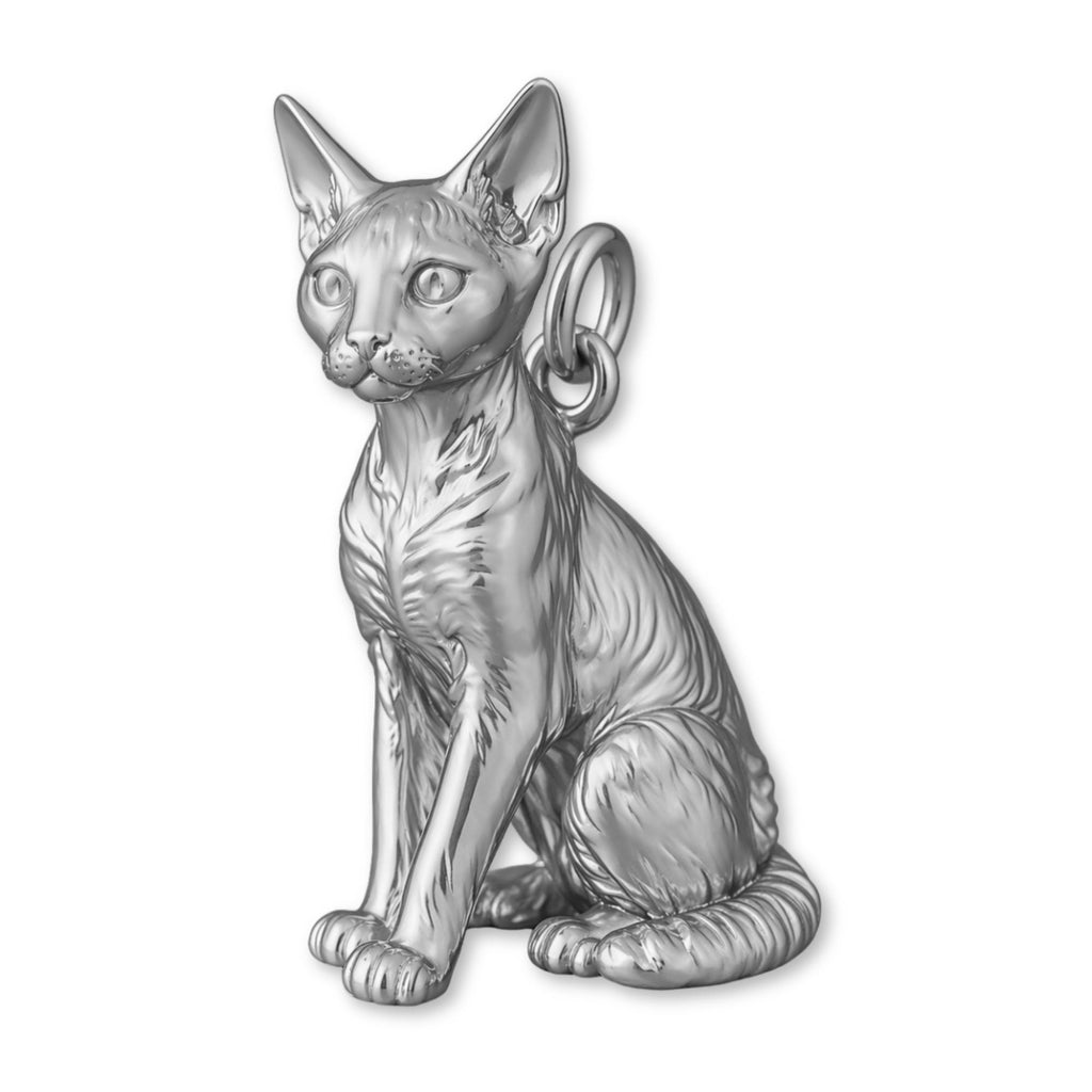 950 Platinum - Devon Rex Cat Charm
