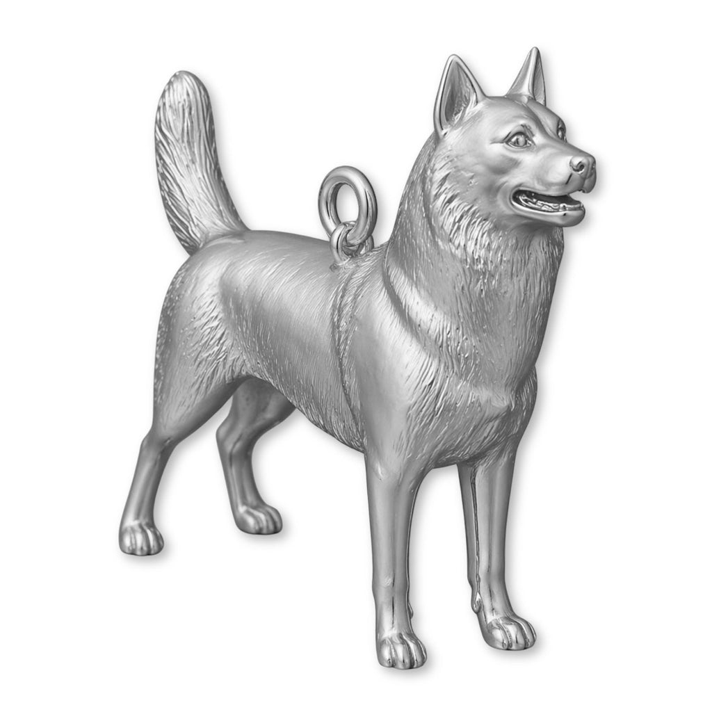950 Platinum - Siberian Husky Dog Charm