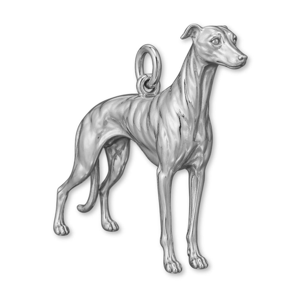 950 Platinum - Whippet Dog Charm